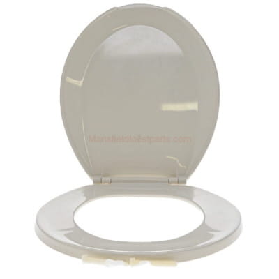 Mansfield Round Bone Plastic Toilet Seat