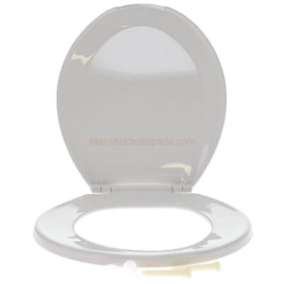 Mansfield Plastic Round Toilet Seat In White