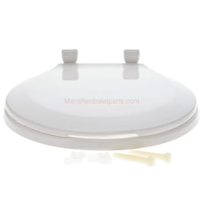 Mansfield Plastic Round Toilet Seat In White