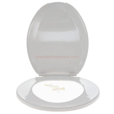 Mansfield White Elongated Toilet Seat