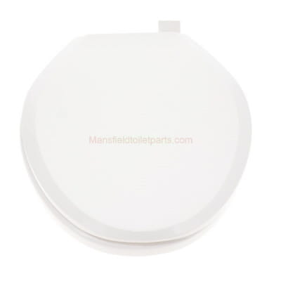 Elongated Slow Close Mansfield White Toilet Seat